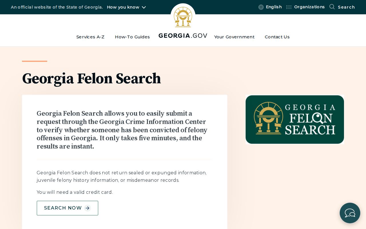 Miller County criminal history Georgia Felon Search scope