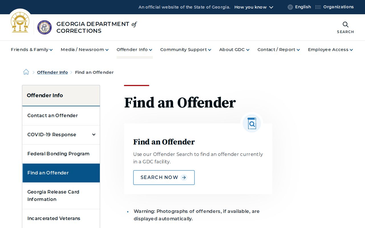 Miller County criminal history GDC offender locator