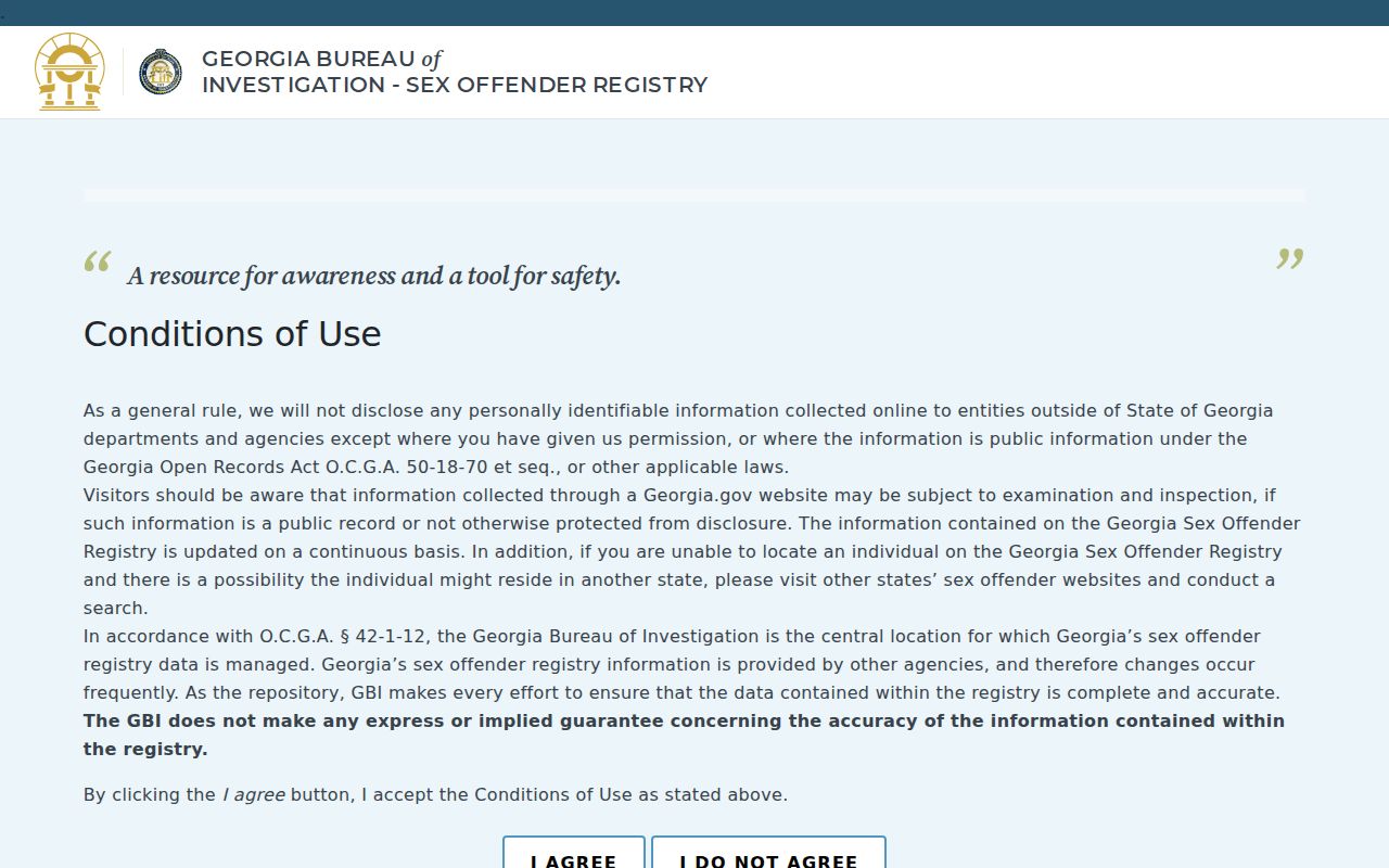 Miller County sex offender registry name and geographic search interface